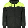 RefrigiWear Freezer Edge® Hooded Sweatshirt Black/Lime Felpe E Pile