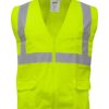 RefrigiWear Zipper Mesh Safety Vest Bretelle E Attrezzature Di Sicurezza