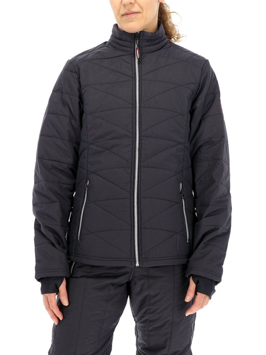 RefrigiWear Women'S Quilted Jacket Black Giacche