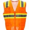 RefrigiWear Safety Vest Orange Bretelle E Attrezzature Di Sicurezza