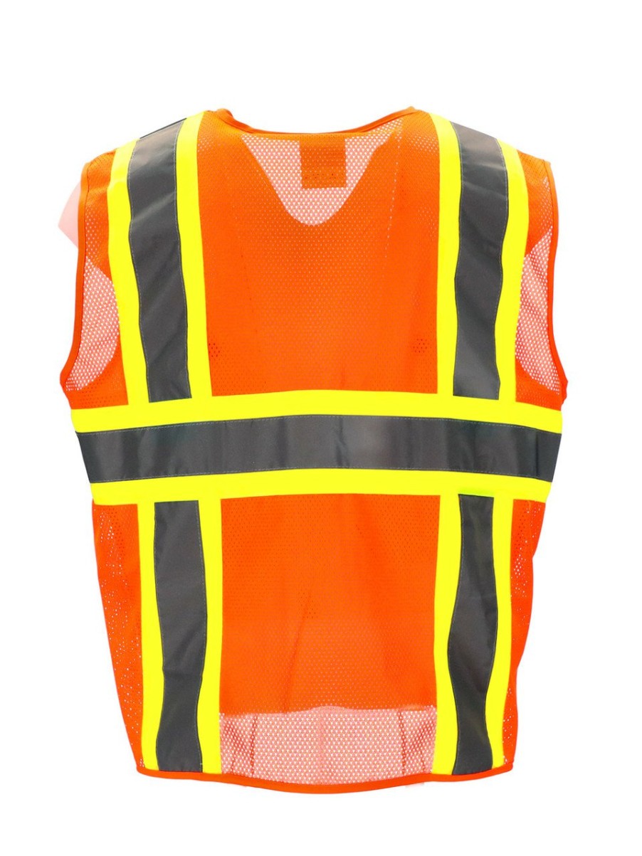 RefrigiWear Safety Vest Orange Bretelle E Attrezzature Di Sicurezza