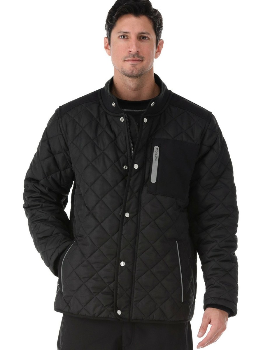 RefrigiWear Insulated Diamond Quilted Jacket Black Grande E Alto