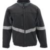 RefrigiWear Enhanced Visibility Insulated Softshell Jacket Black/Charcoal Grande E Alto