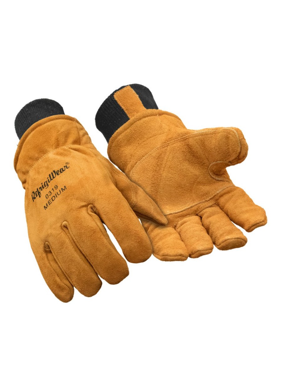 RefrigiWear Insulated Cowhide Leather Glove Gold Guanti Di Pelle