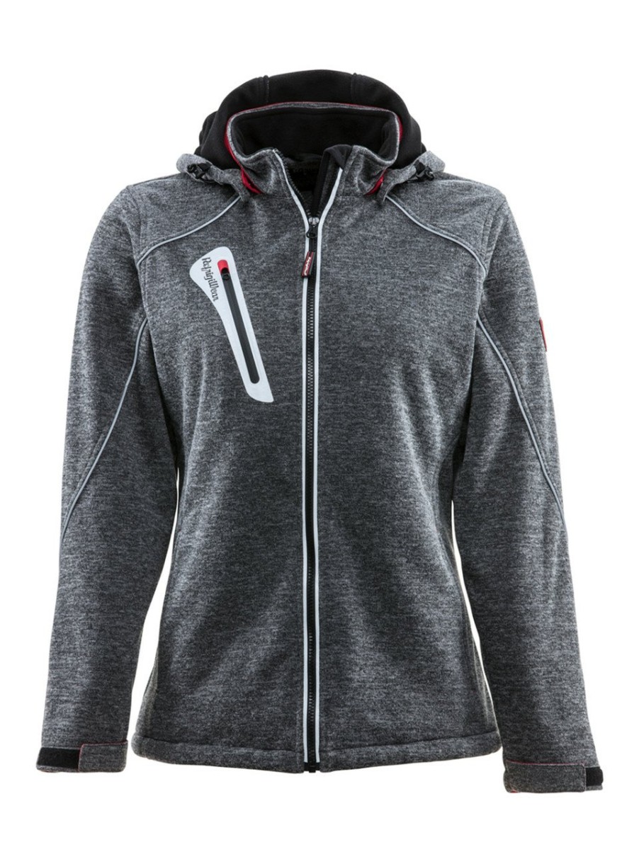 RefrigiWear Women'S Extreme Sweater Jacket Gray Felpe E Pile