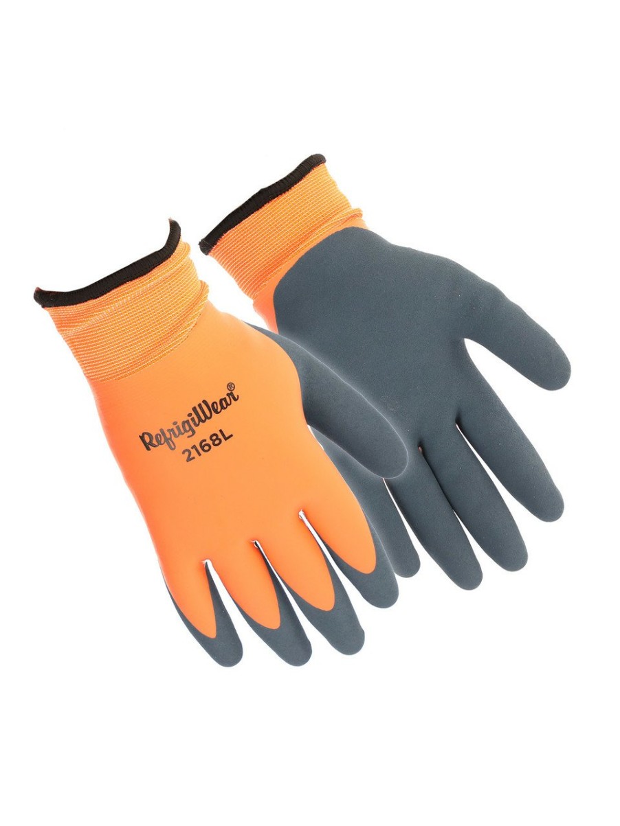 RefrigiWear Dual-Layer Waterproof Double Dip Glove Orange Guanti Rivestiti