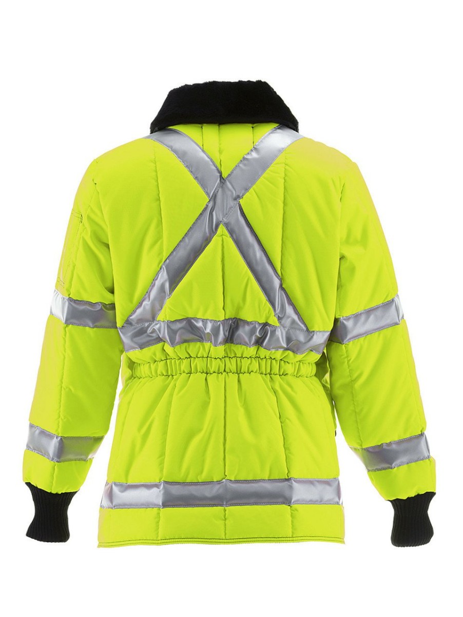 RefrigiWear Hivis Iron-Tuff® Jackoat With Reflective Tape Grande E Alto