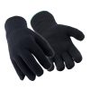 RefrigiWear Dual-Layer Knit Gloves Black Guanti In Maglia