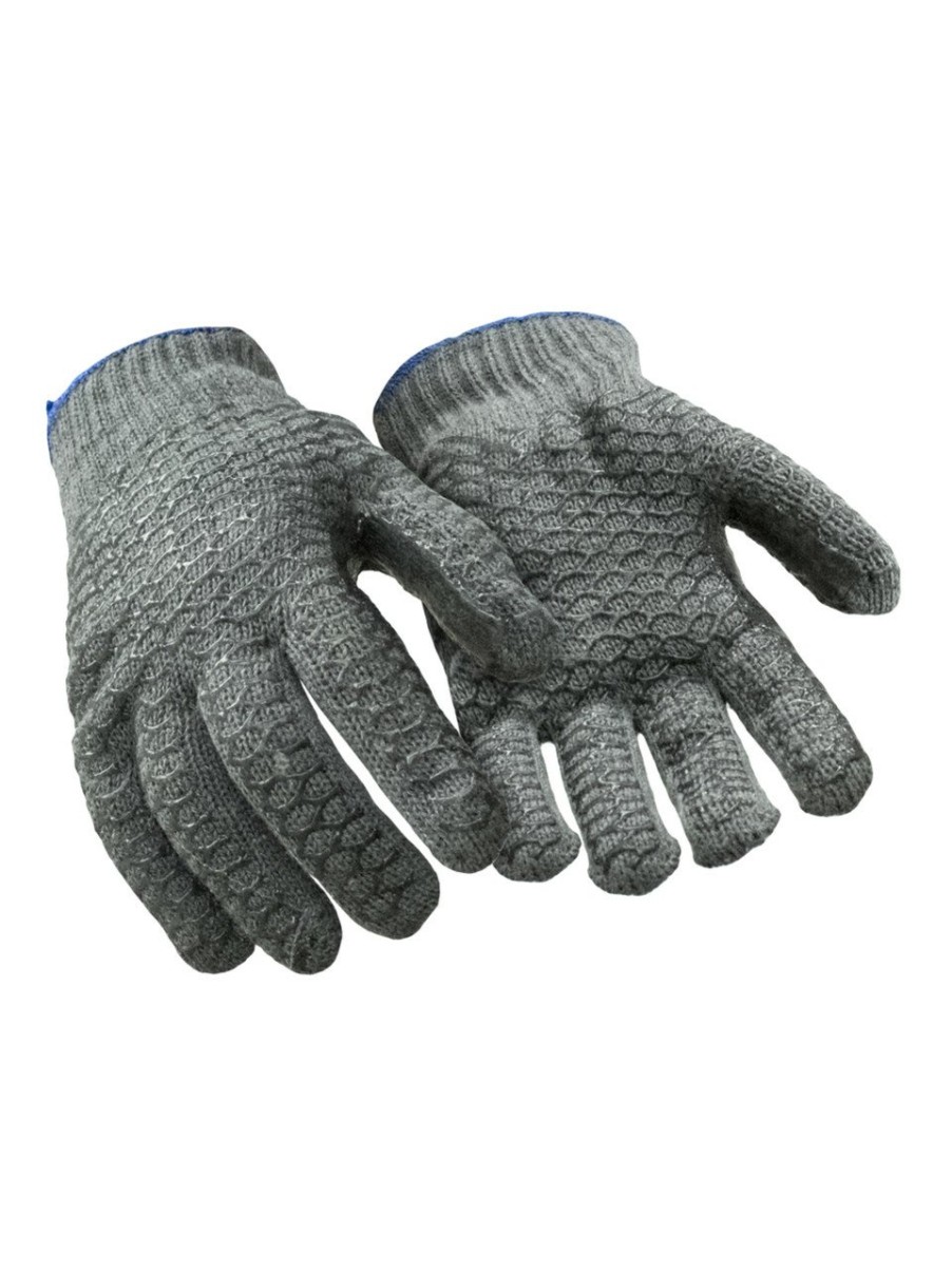 RefrigiWear Poly Honeycomb Grip Glove Gray Guanti In Maglia