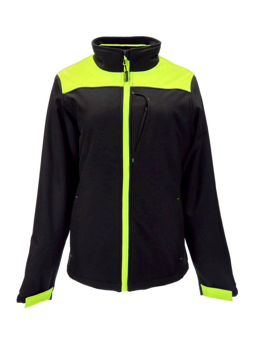 RefrigiWear Women'S Two-Tone Hivis Insulated Softshell Jacket Giacche