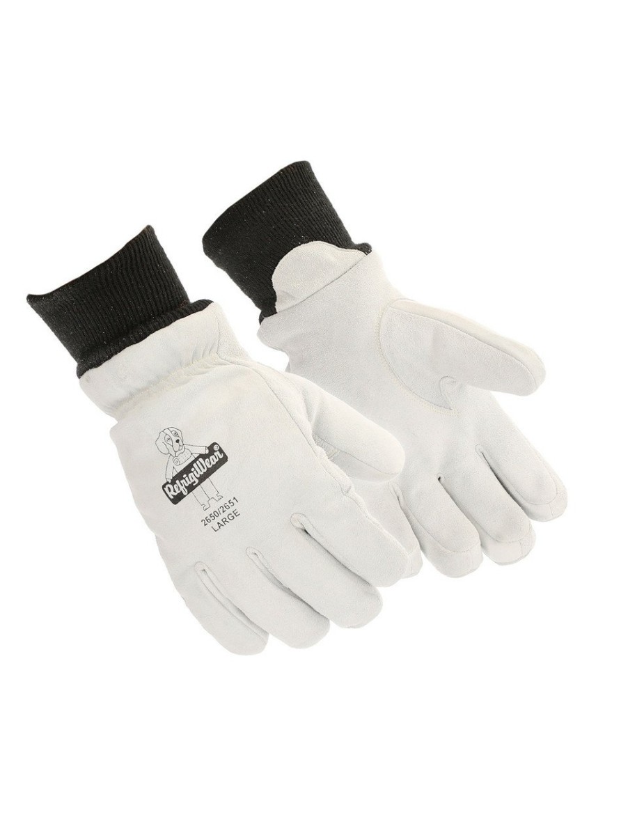 RefrigiWear Cowhide Freezer Dexterity Glove Gray Guanti Di Pelle