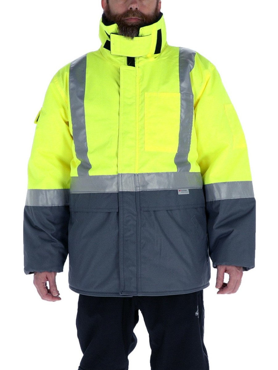 RefrigiWear Freezer Edge® Jacket Lime/Gray Grande E Alto