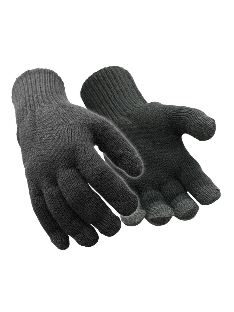 RefrigiWear Dual-Layer Thermal Touchscreen Glove Black Guanti Touch Screen