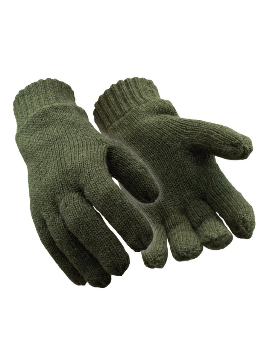 RefrigiWear Insulated Wool Glove Green Guanti Di Lana