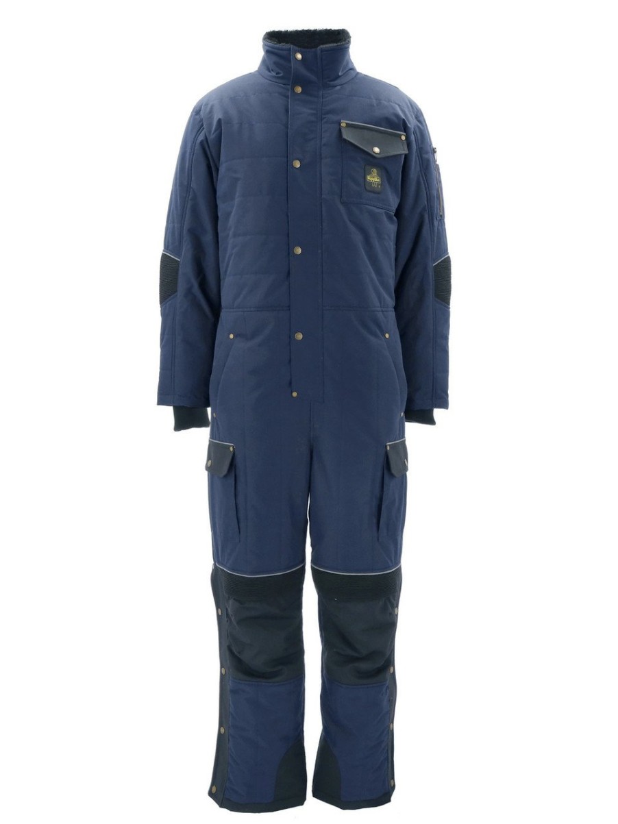 RefrigiWear 54 Gold Coveralls Navy Grande E Alto