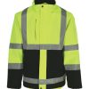 RefrigiWear Hivis 3-In-1 Rainwear Jacket Lime/Black Grande E Alto