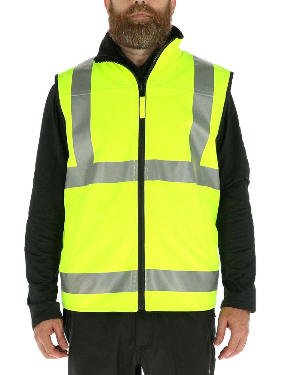 RefrigiWear Hivis Reversible Softshell Vest Grande E Alto