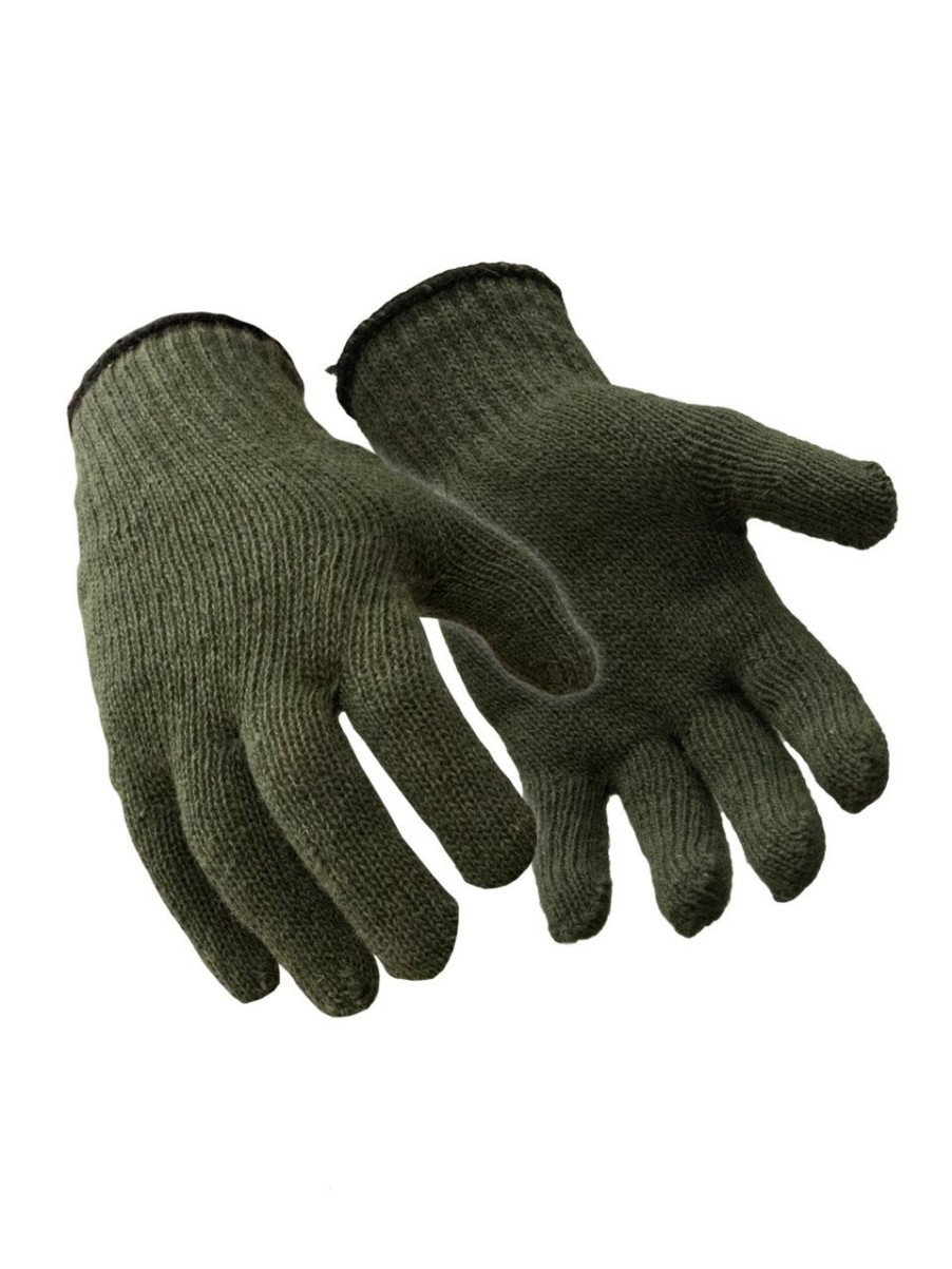 RefrigiWear Wool Glove Liner Green Fodere Per Guanti