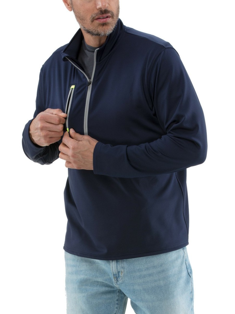 RefrigiWear Heavyweight Flex-Wear Top Blue Strati E Camicie