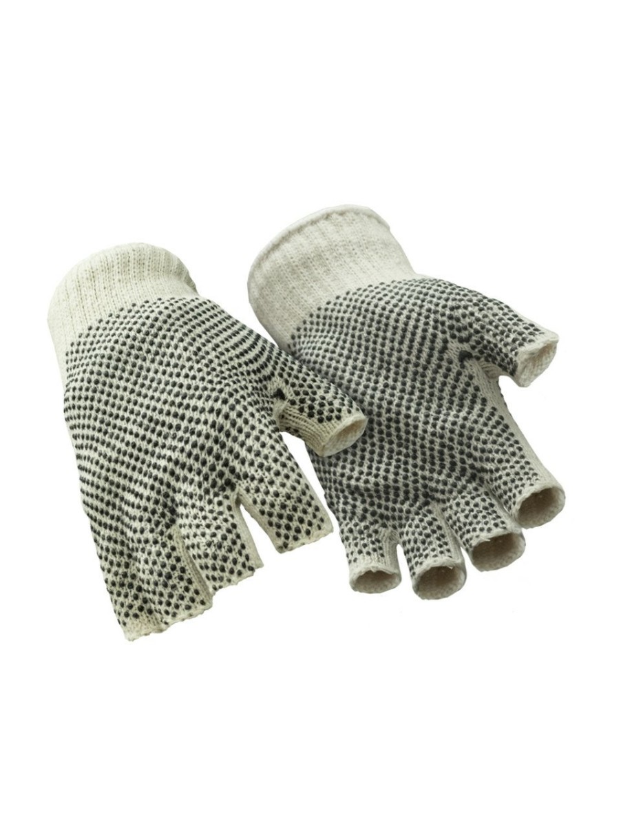 RefrigiWear Fingerless Dot Grip Glove Natural Guanti In Maglia