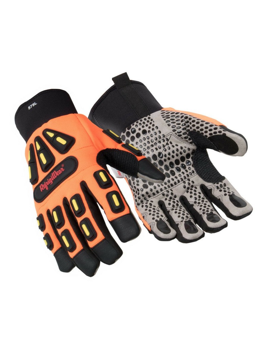 RefrigiWear Hivis Insulated Impact Pro Glove Orange Guanti Di Protezione Dagli Urti