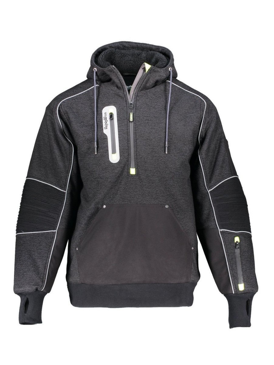 RefrigiWear Extreme Hybrid Sweatshirt Black Felpe E Pile