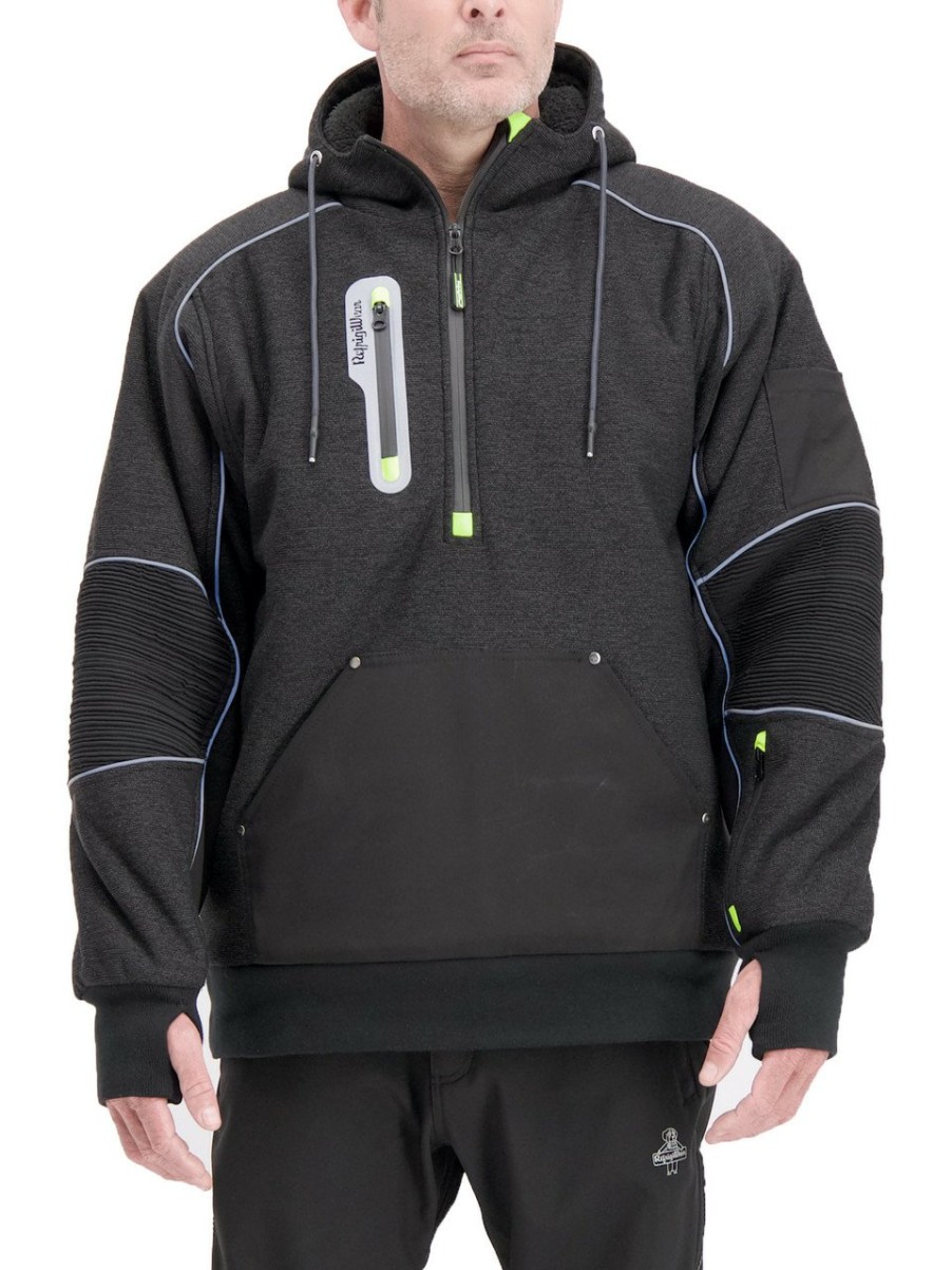 RefrigiWear Extreme Hybrid Sweatshirt Black Felpe E Pile