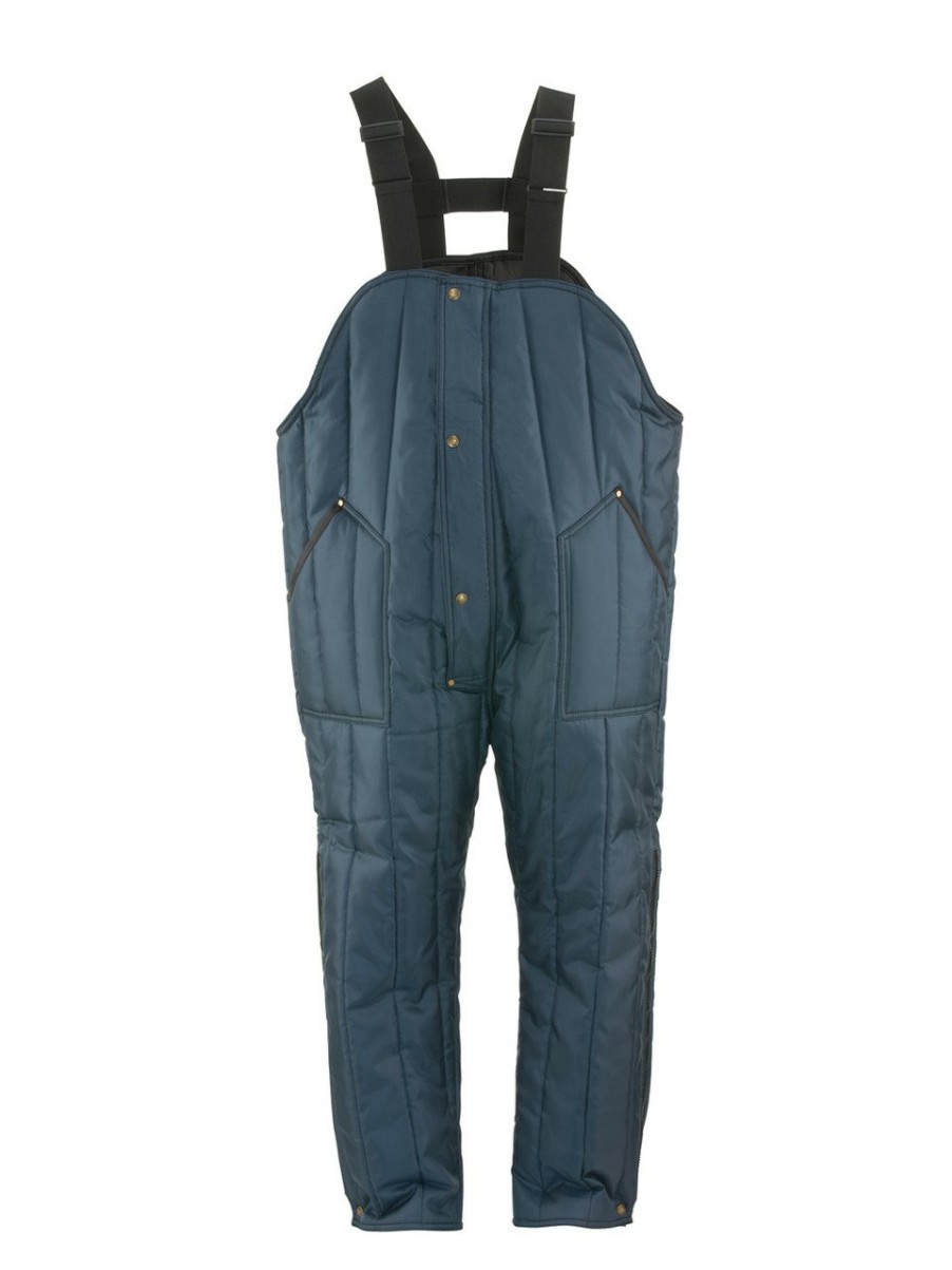 RefrigiWear Econo-Tuff® High Bib Overalls Navy Grande E Alto