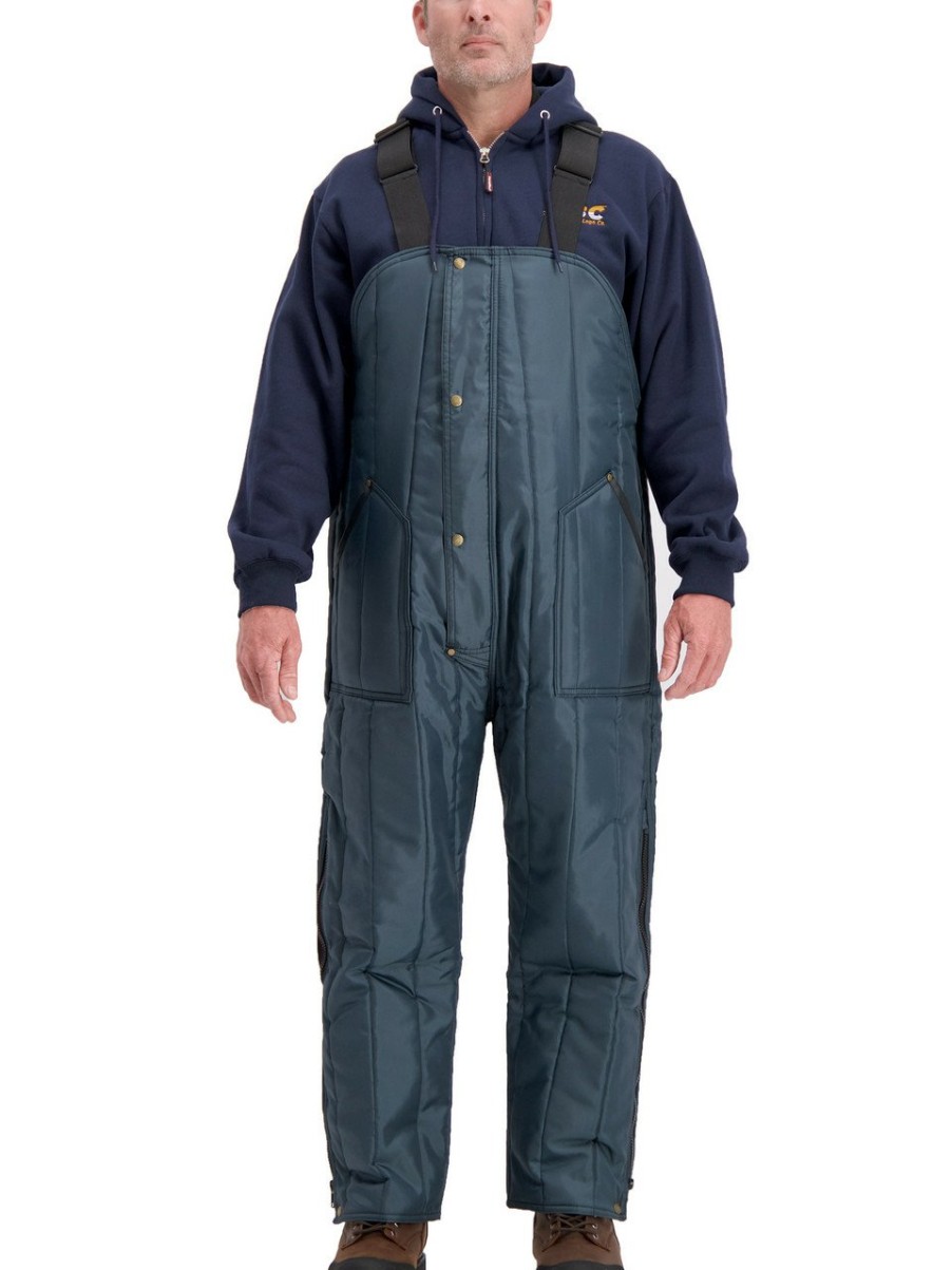 RefrigiWear Econo-Tuff® High Bib Overalls Navy Grande E Alto