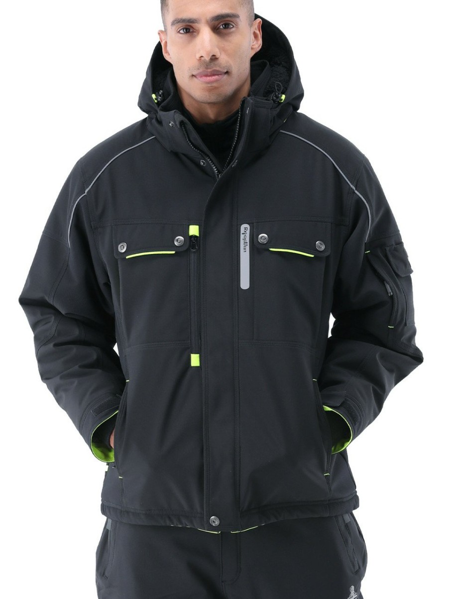 RefrigiWear Extreme Hooded Jacket Black Grande E Alto