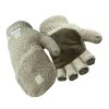 RefrigiWear Premium Wool Convertible Mitt Brown Guanti Di Lana