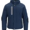 RefrigiWear 54 Gold Hooded Utility Jacket Navy Grande E Alto