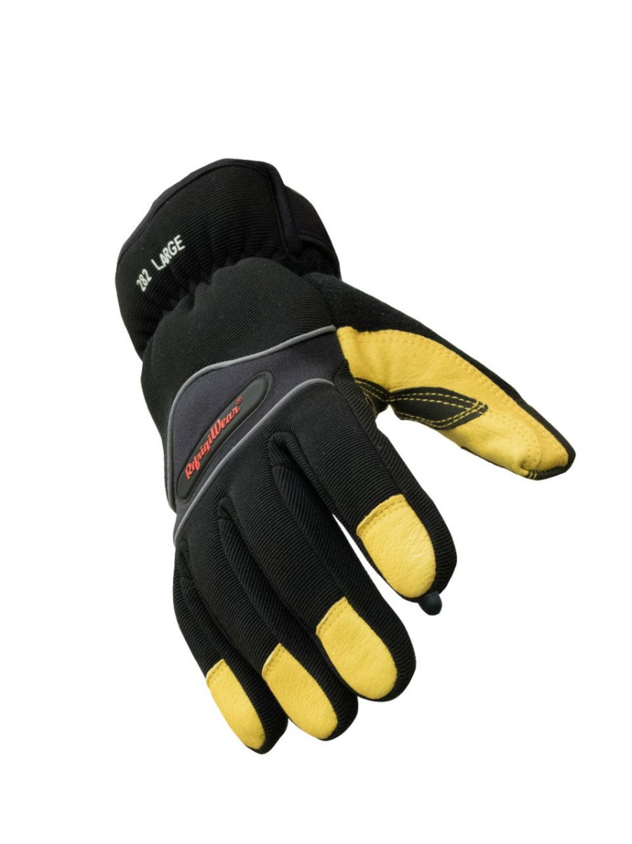 RefrigiWear Insulated Abrasion Safety Glove With Key-Rite Nib Gold/Black Guanti Del Rito Chiave