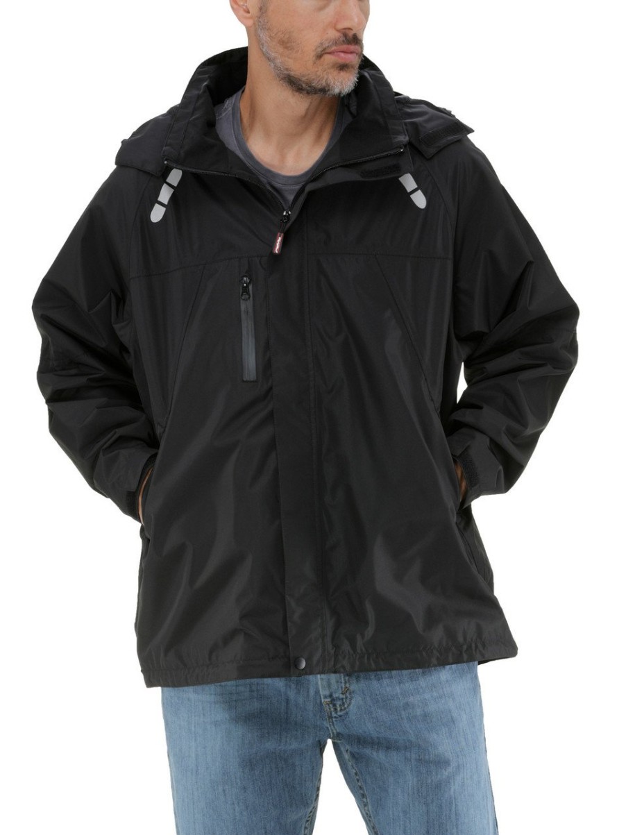 RefrigiWear Lightweight Rainwear Jacket Black Grande E Alto