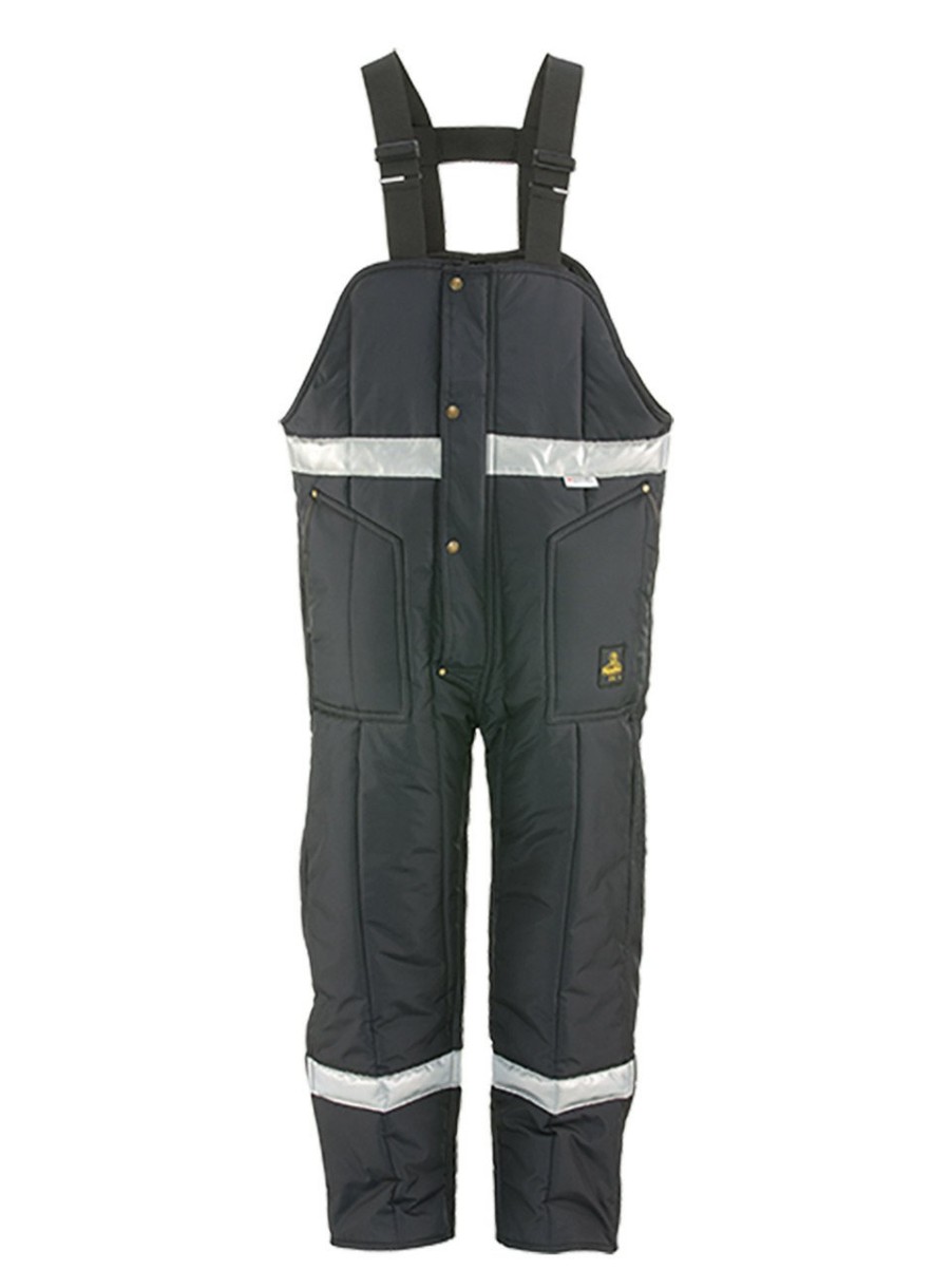 RefrigiWear Iron-Tuff® Enhanced Visibility Bib Overalls Navy Grande E Alto