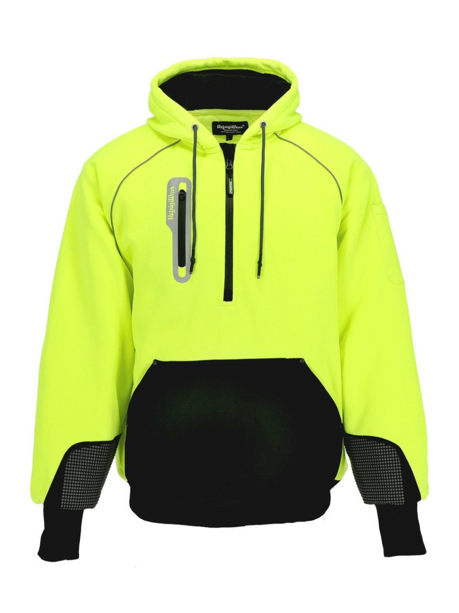 RefrigiWear Hivis Polarforce® Sweatshirt Lime Felpe E Pile