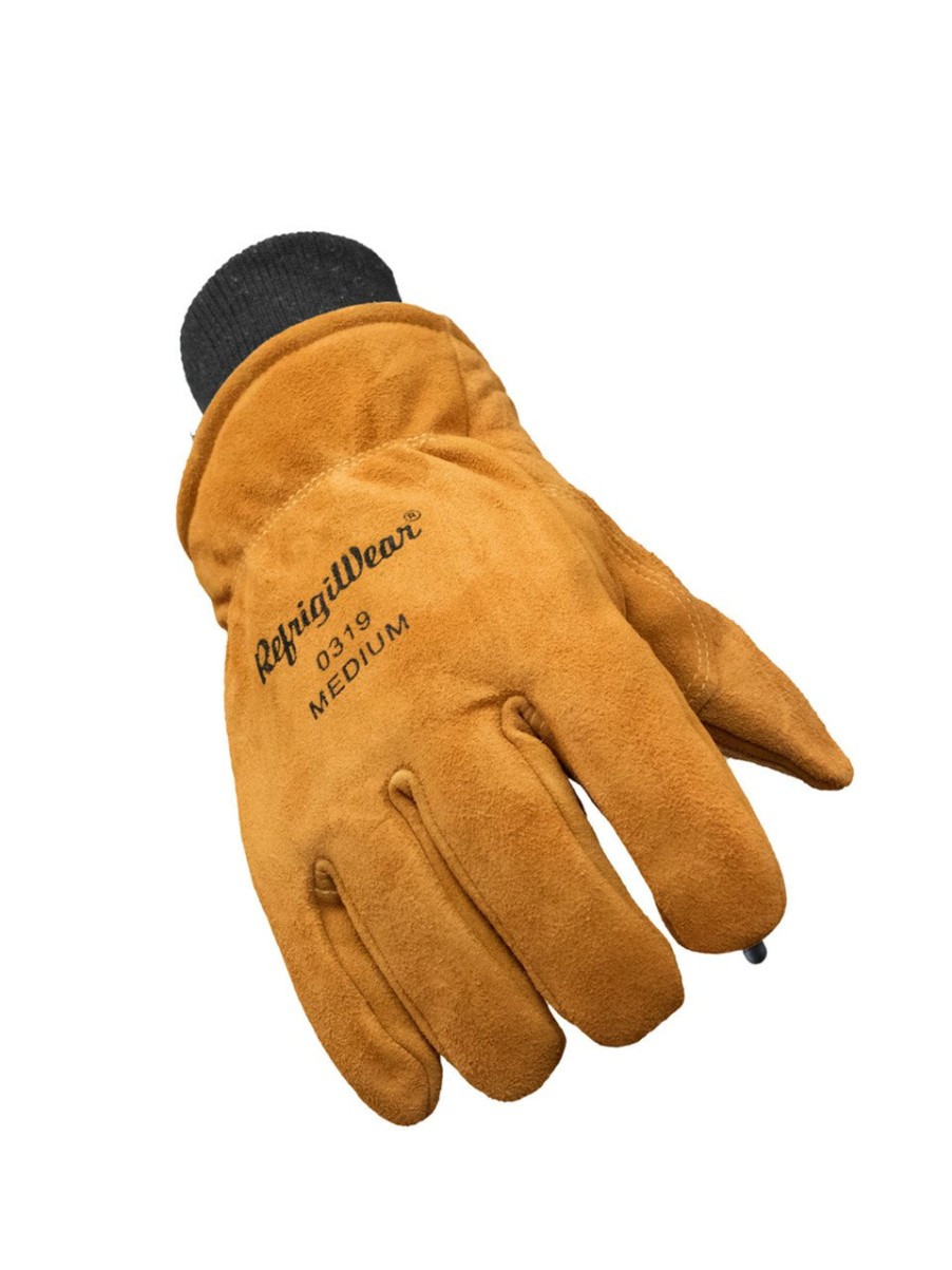 RefrigiWear Insulated Cowhide Leather Glove With Key-Rite Nib Gold Guanti Del Rito Chiave