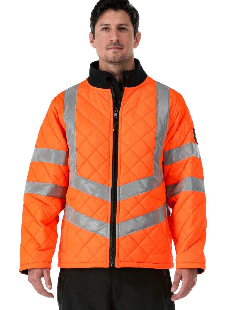 RefrigiWear Hivis Diamond Quilted Jacket Grande E Alto