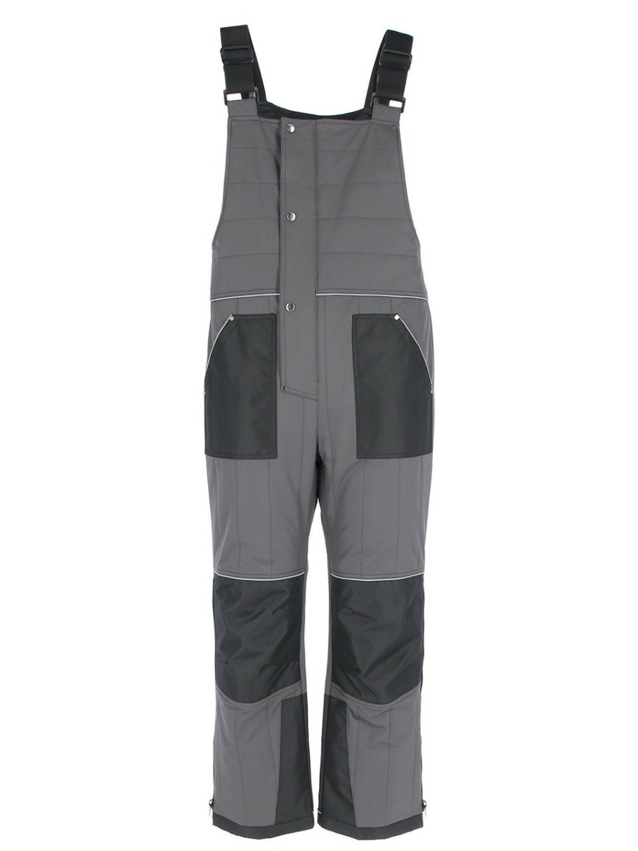 RefrigiWear Chillshield® Bib Overalls Gray Bavaglini E Pantaloni