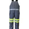 RefrigiWear Freezer Edge® Bib Overalls Lime/Gray Grande E Alto