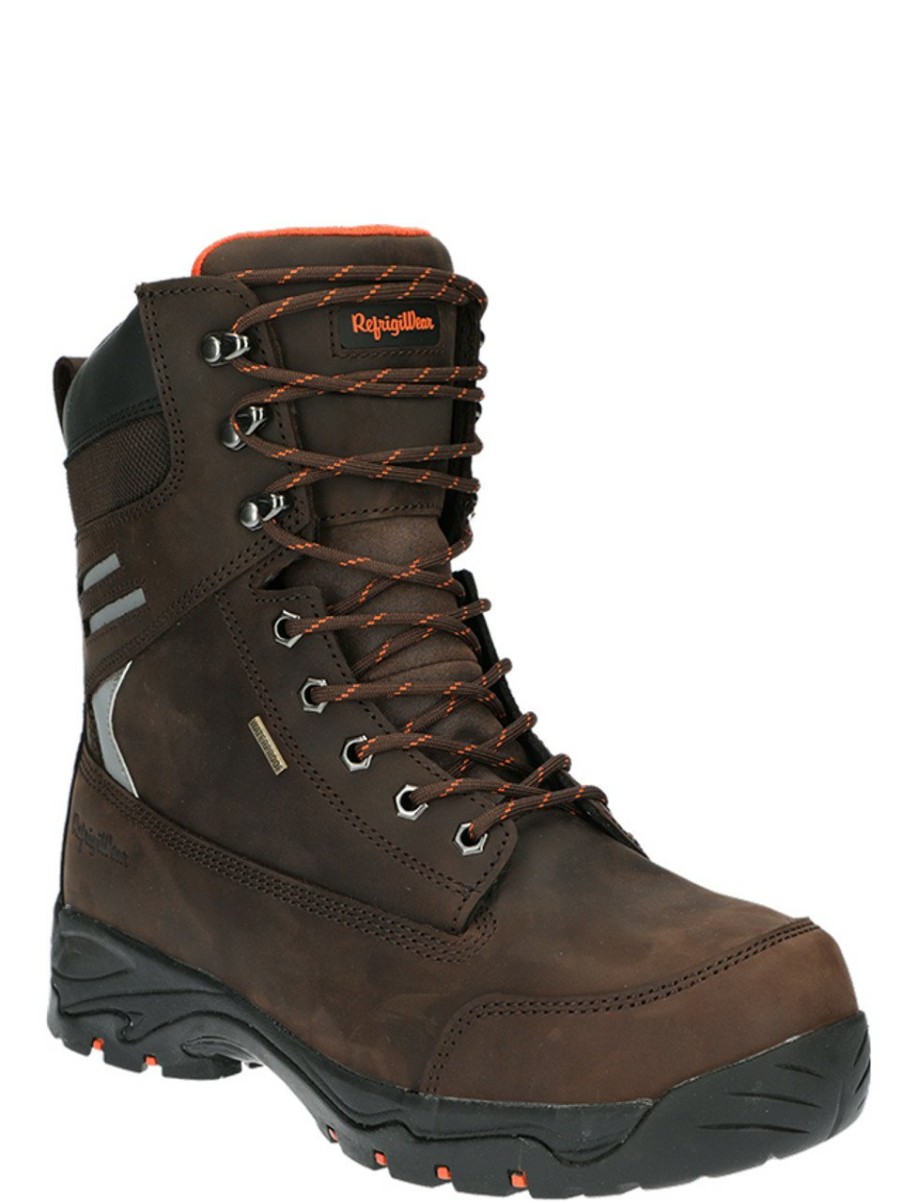 RefrigiWear Ice Viking Work Boot Brown Stivali Di Pelle