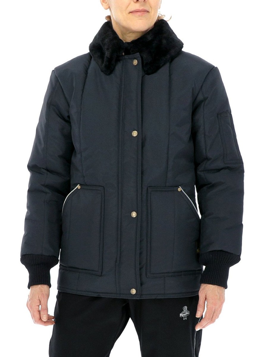 RefrigiWear Women'S Iron-Tuff® Coat Navy Giacche