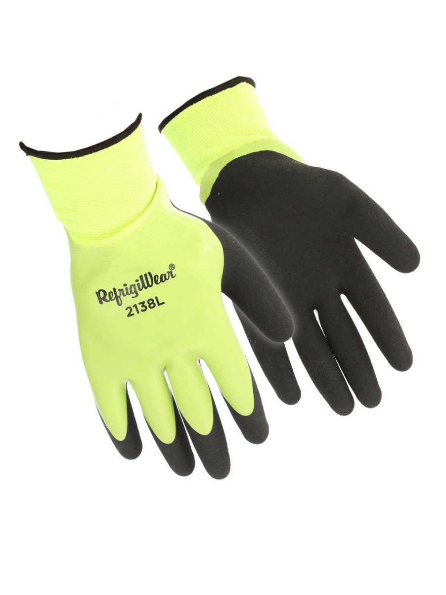 RefrigiWear Waterproof Double Dip Glove Lime Guanti Rivestiti