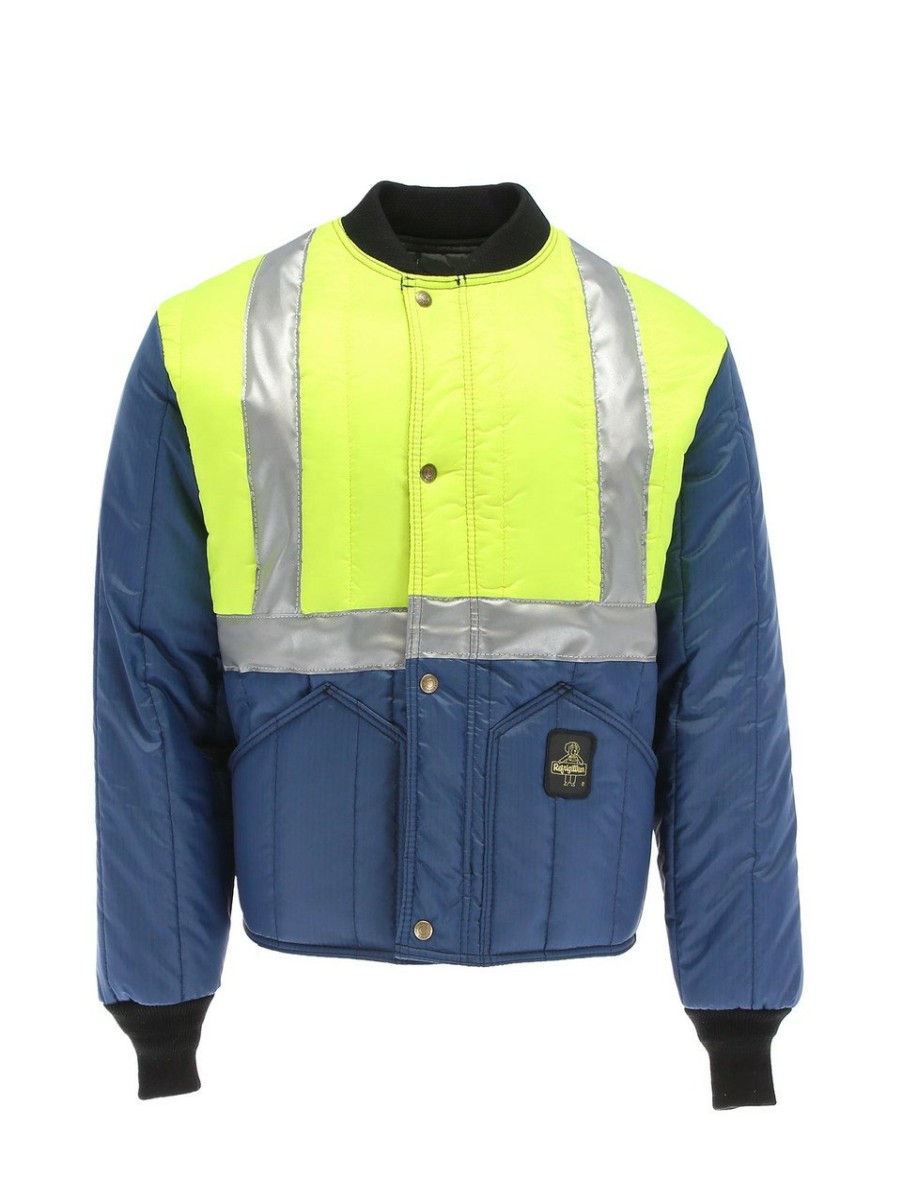 RefrigiWear Hivis Cooler Wear Jacket Lime/Navy Grande E Alto