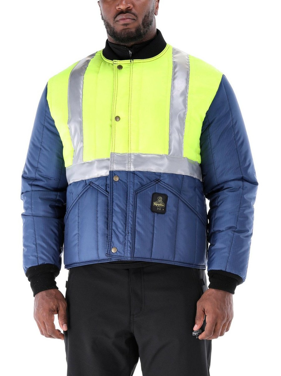 RefrigiWear Hivis Cooler Wear Jacket Lime/Navy Grande E Alto